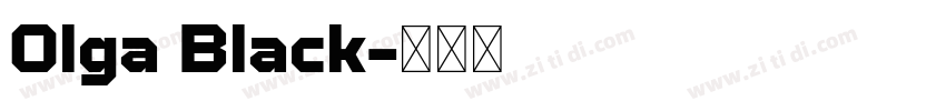 Olga Black字体转换